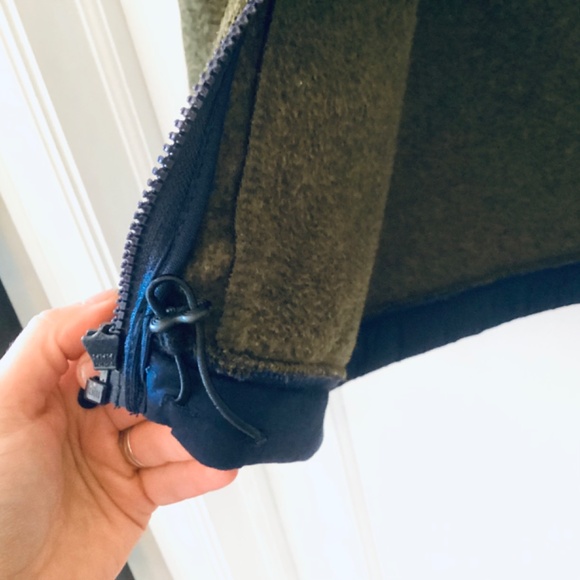 Goodfellow Co Mens Forest Green Navy Blue Zip-Up Warm Fleece Jacket Size M - Picture 7 of 11